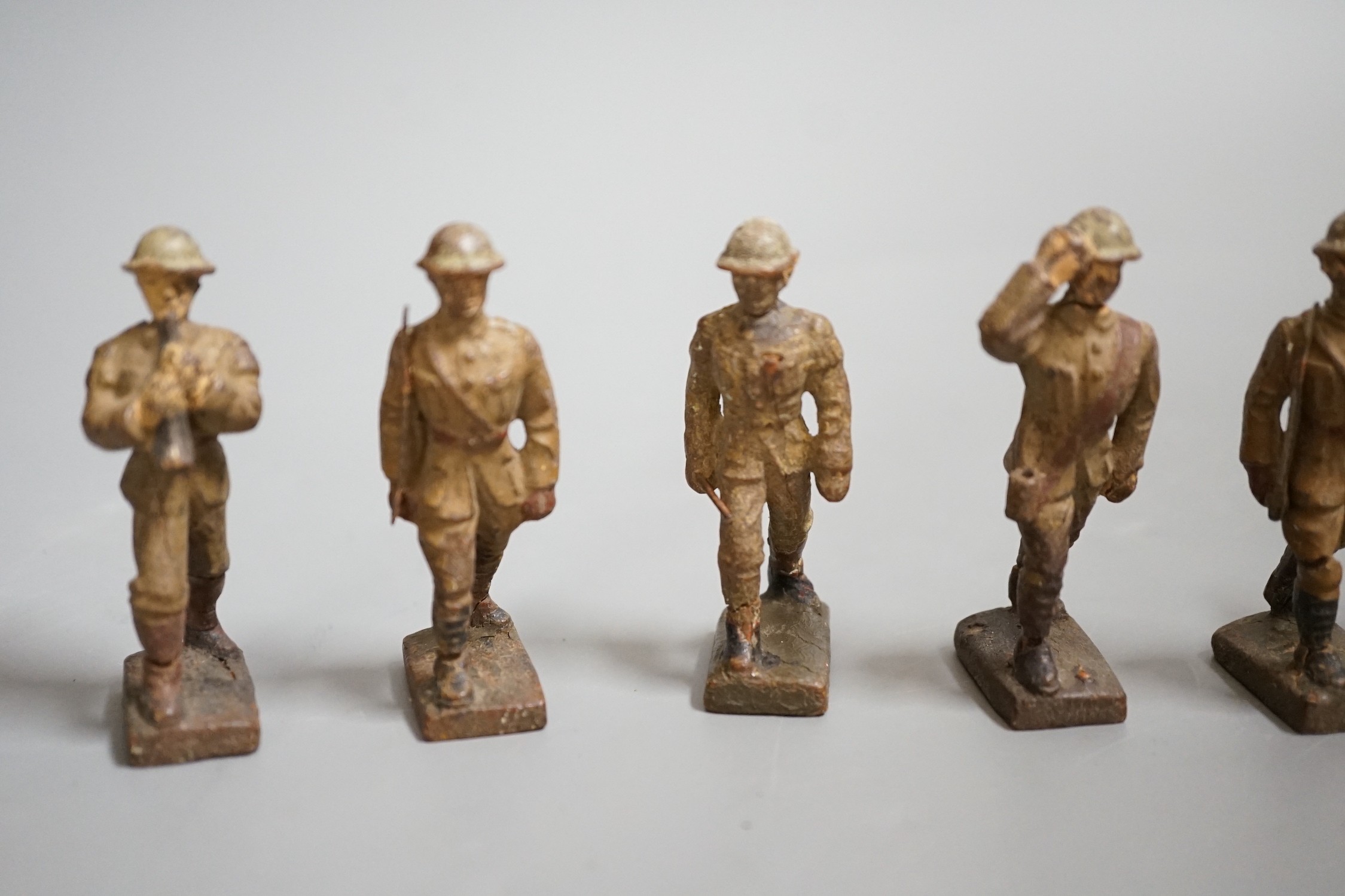 A group of Lineol/ Elastolin soldiers